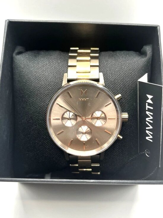 MVMT Nova Orion 38mm Titanium Rose Gold Tone Bracelet Watch Womens Quartz - New main image 4